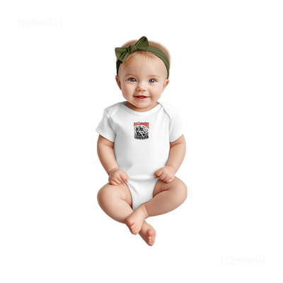 CupidCashThrone Baby Onesies 02 White