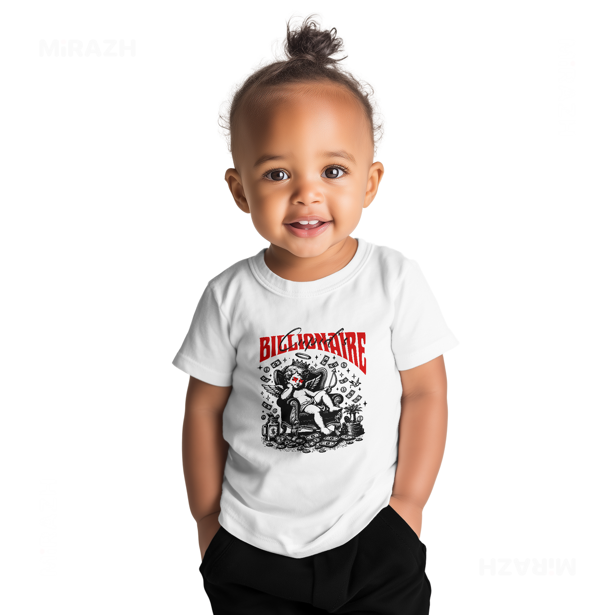 CupidCashThrone Baby T Shirt 04 White
