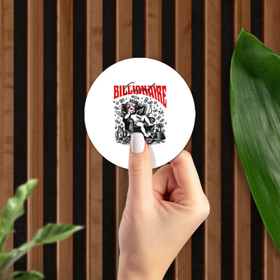 CupidCashThrone Ceramic Coaster 02 Round