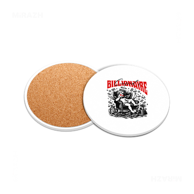 CupidCashThrone Ceramic Coaster 05 Round