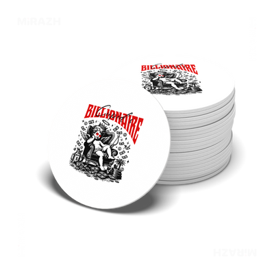 CupidCashThrone Ceramic Coaster 06 Round