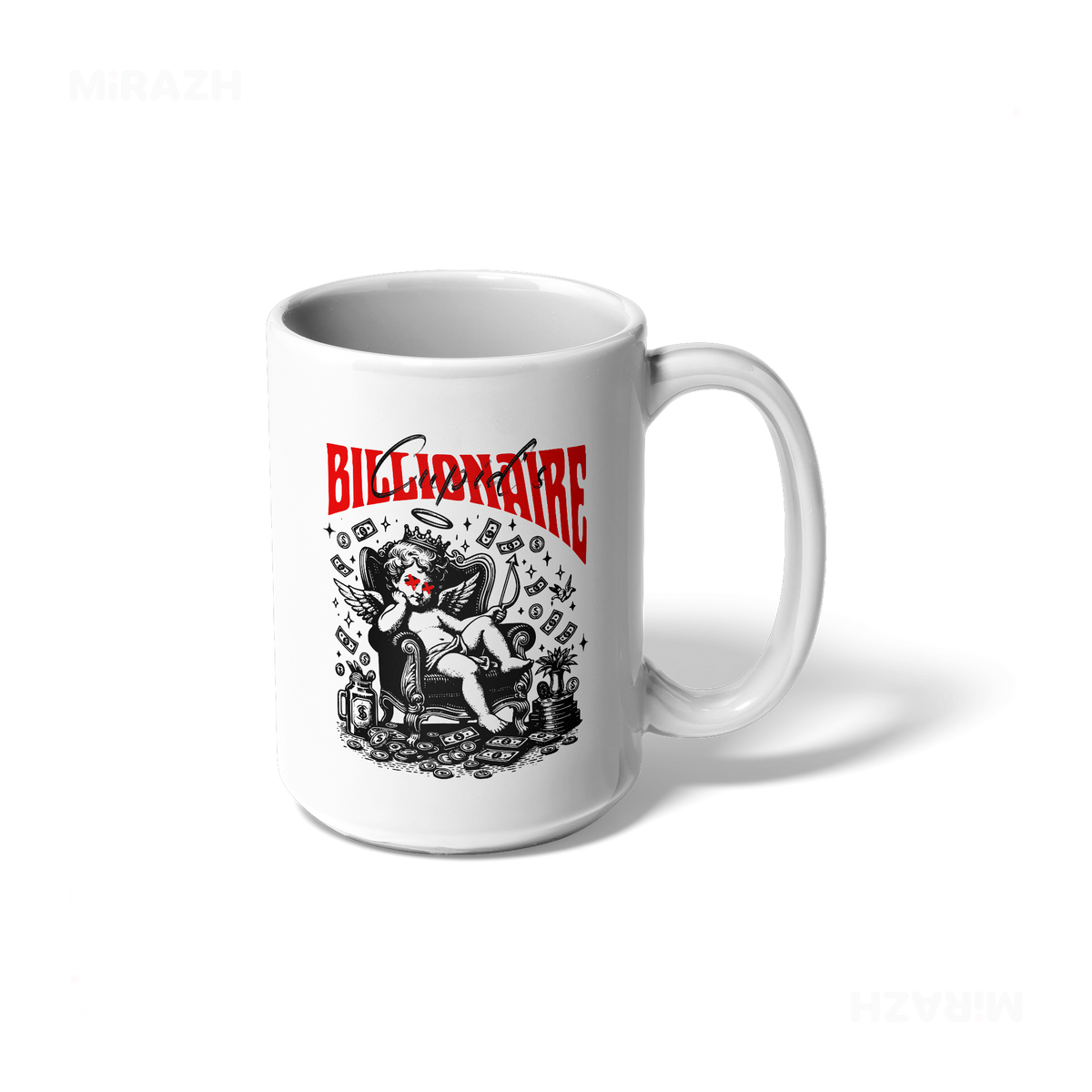 CupidCashThrone Ceramic Mug 01 White