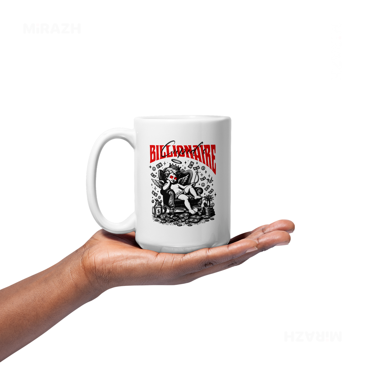 CupidCashThrone Ceramic Mug 03 White