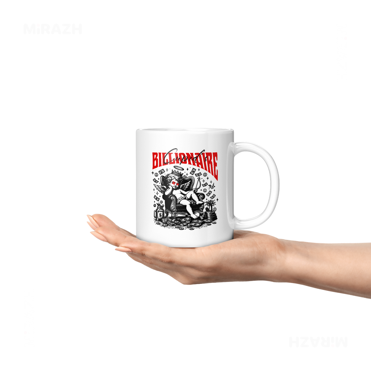 CupidCashThrone Ceramic Mug 04 White