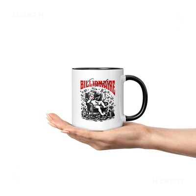 CupidCashThrone Ceramic Mug 04 White Black