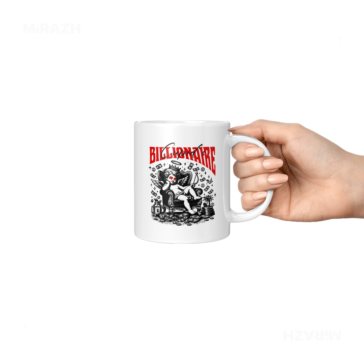 CupidCashThrone Ceramic Mug 06 White