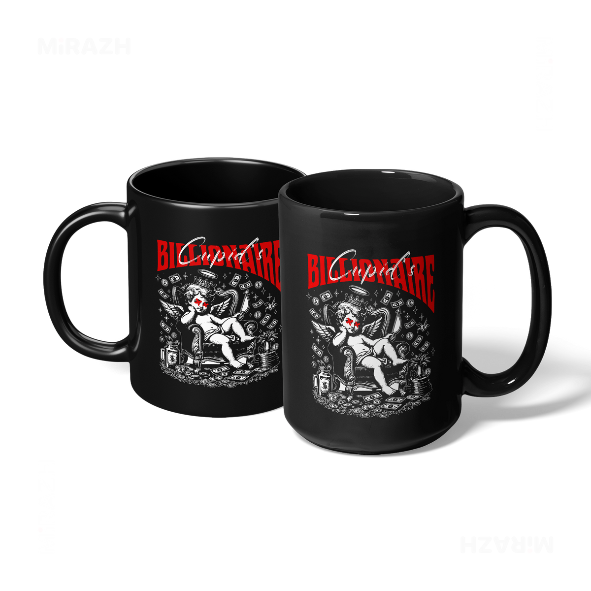 CupidCashThrone Ceramic Mug 07 Black