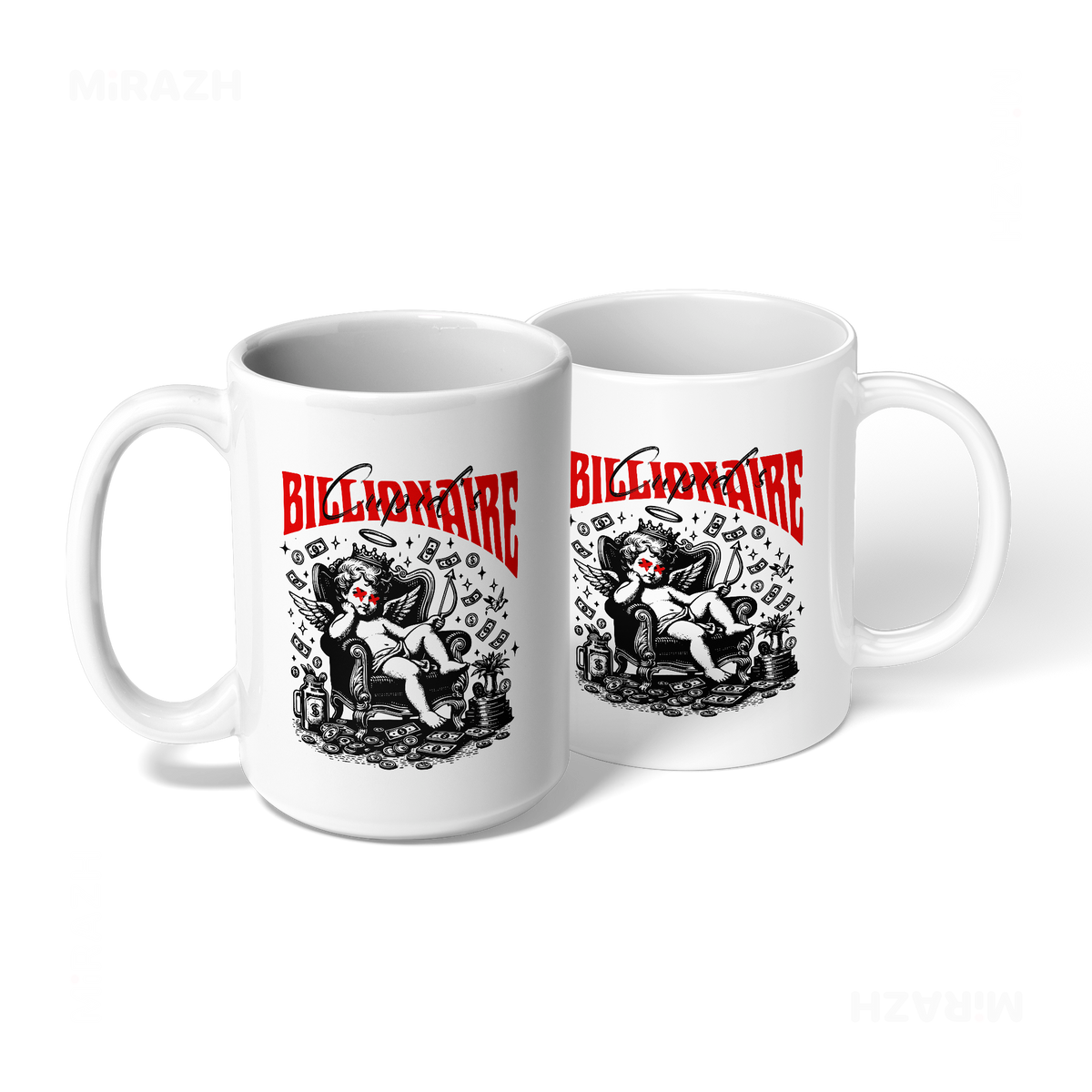 CupidCashThrone Ceramic Mug 08 White