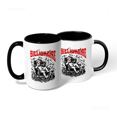 CupidCashThrone Ceramic Mug 08 White Black