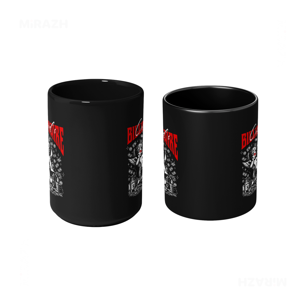 CupidCashThrone Ceramic Mug 09 Black