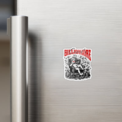 CupidCashThrone Die Cut Magnet 02