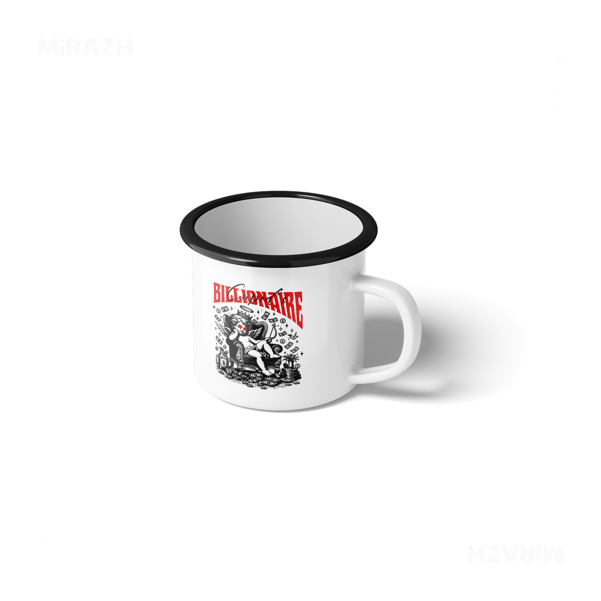 CupidCashThrone Enamel Camping Mug 01
