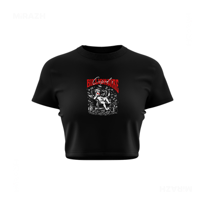 CupidCashThrone Fitted Crop Top 01 Black