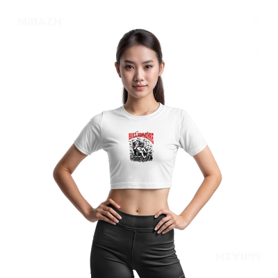 CupidCashThrone Fitted Crop Top 03 White