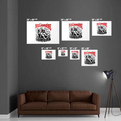 CupidCashThrone Framed Poster 06 Black Aluminum