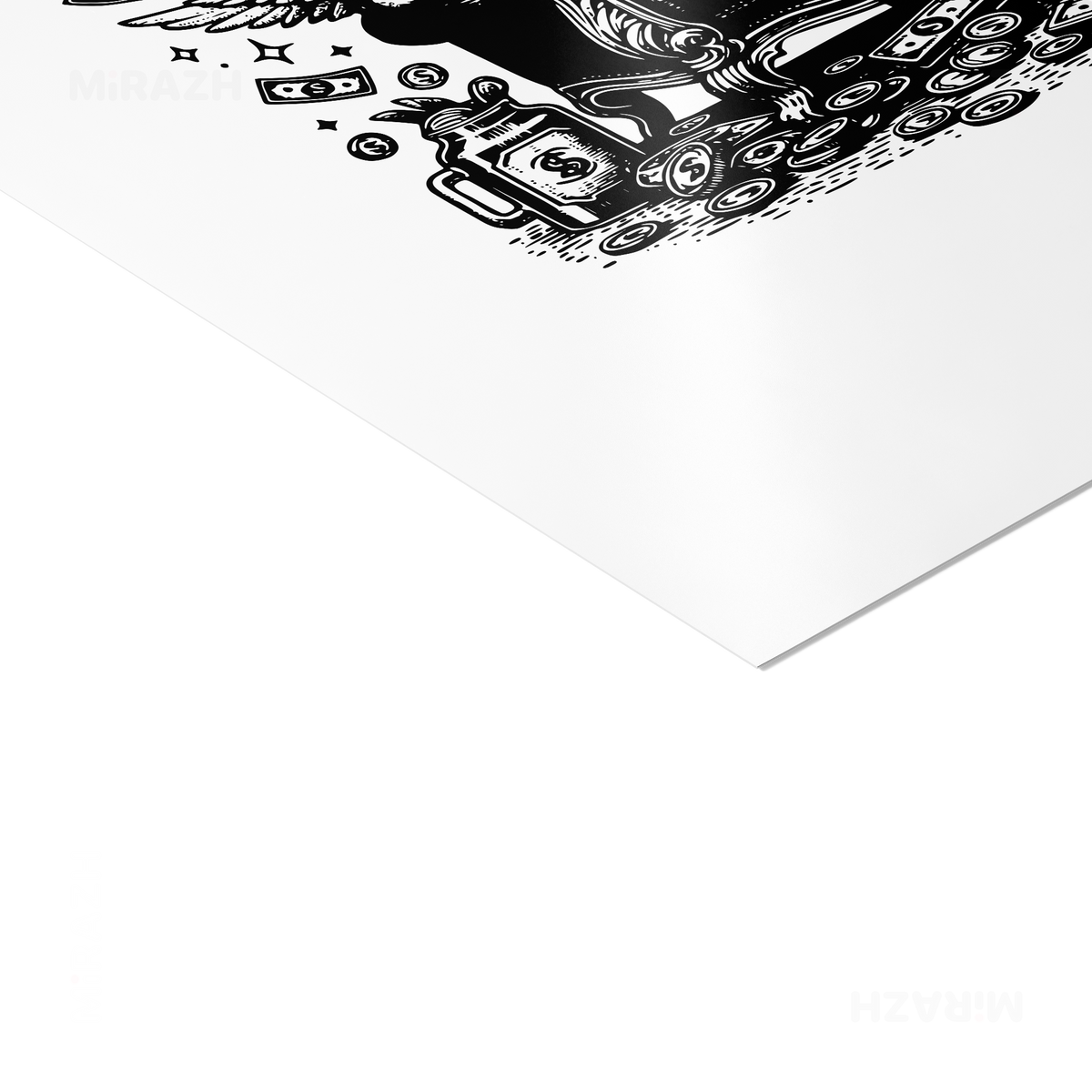 CupidCashThrone Frameless Poster 02 Matte