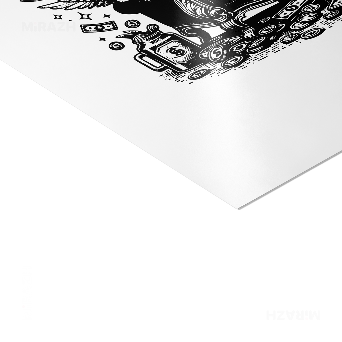 CupidCashThrone Frameless Poster 02 Semi Glossy