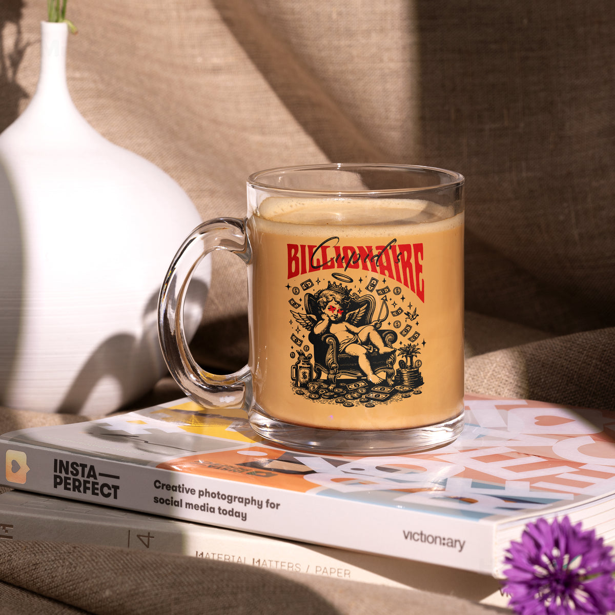 CupidCashThrone Glass Mug 02