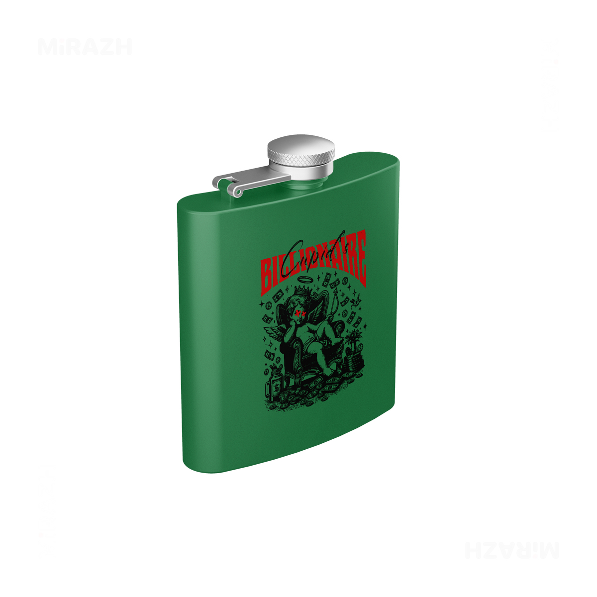 CupidCashThrone Hip Flasks 03 Green