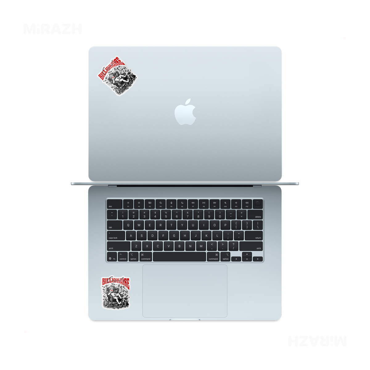 CupidCashThrone Kiss Cut Sticker 05 White