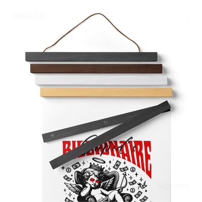 CupidCashThrone Magnetic Hanger Poster 02 White Wood