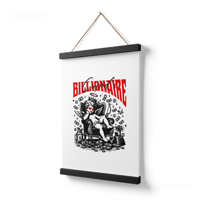 CupidCashThrone Magnetic Hanger Poster 03 Black Wood
