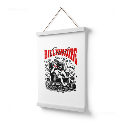 CupidCashThrone Magnetic Hanger Poster 03 White Wood