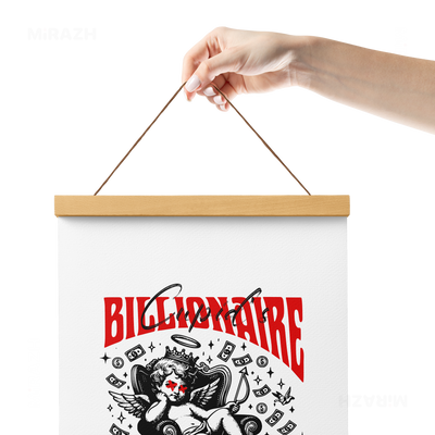 CupidCashThrone Magnetic Hanger Poster 05 Natural Wood
