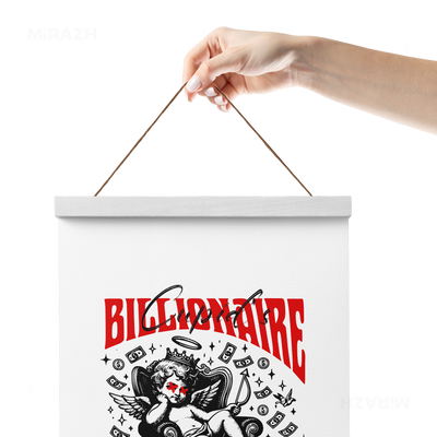 CupidCashThrone Magnetic Hanger Poster 05 White Wood