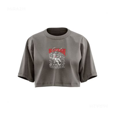 CupidCashThrone Over Sized Crop Top 01 Faded Grey