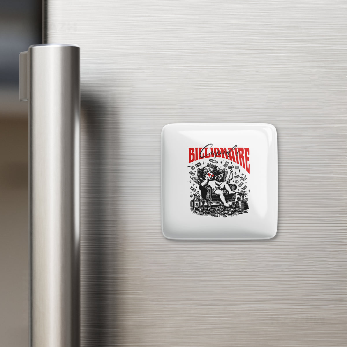 CupidCashThrone Porcelain Magnet 02