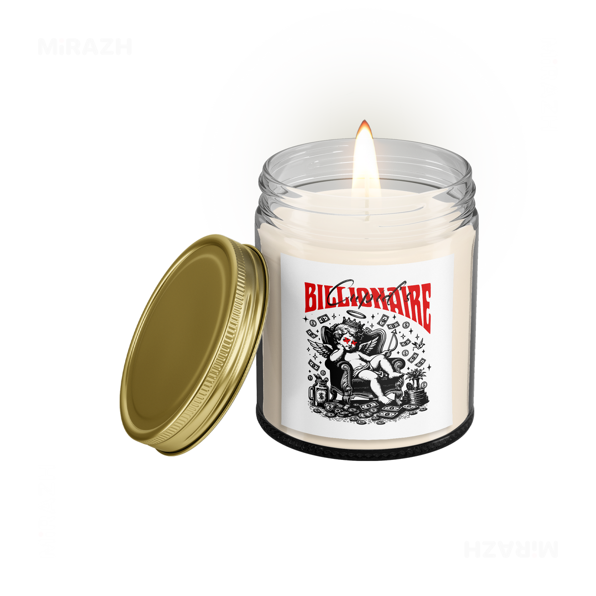 CupidCashThrone Scented Candle 01 Clear