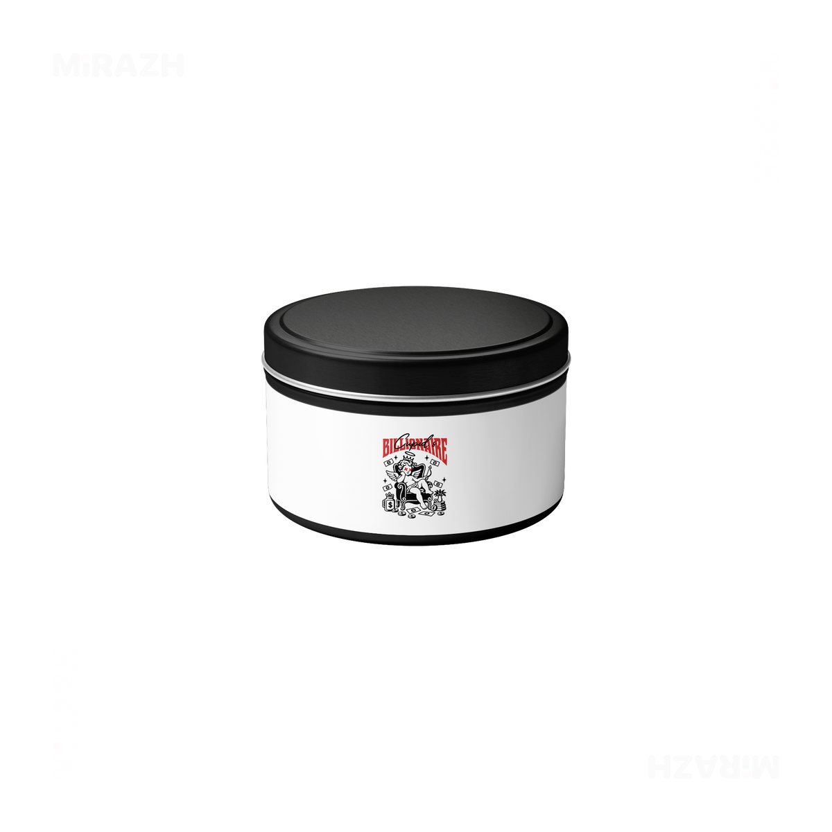 CupidCashThrone Tin Candle 04 Black