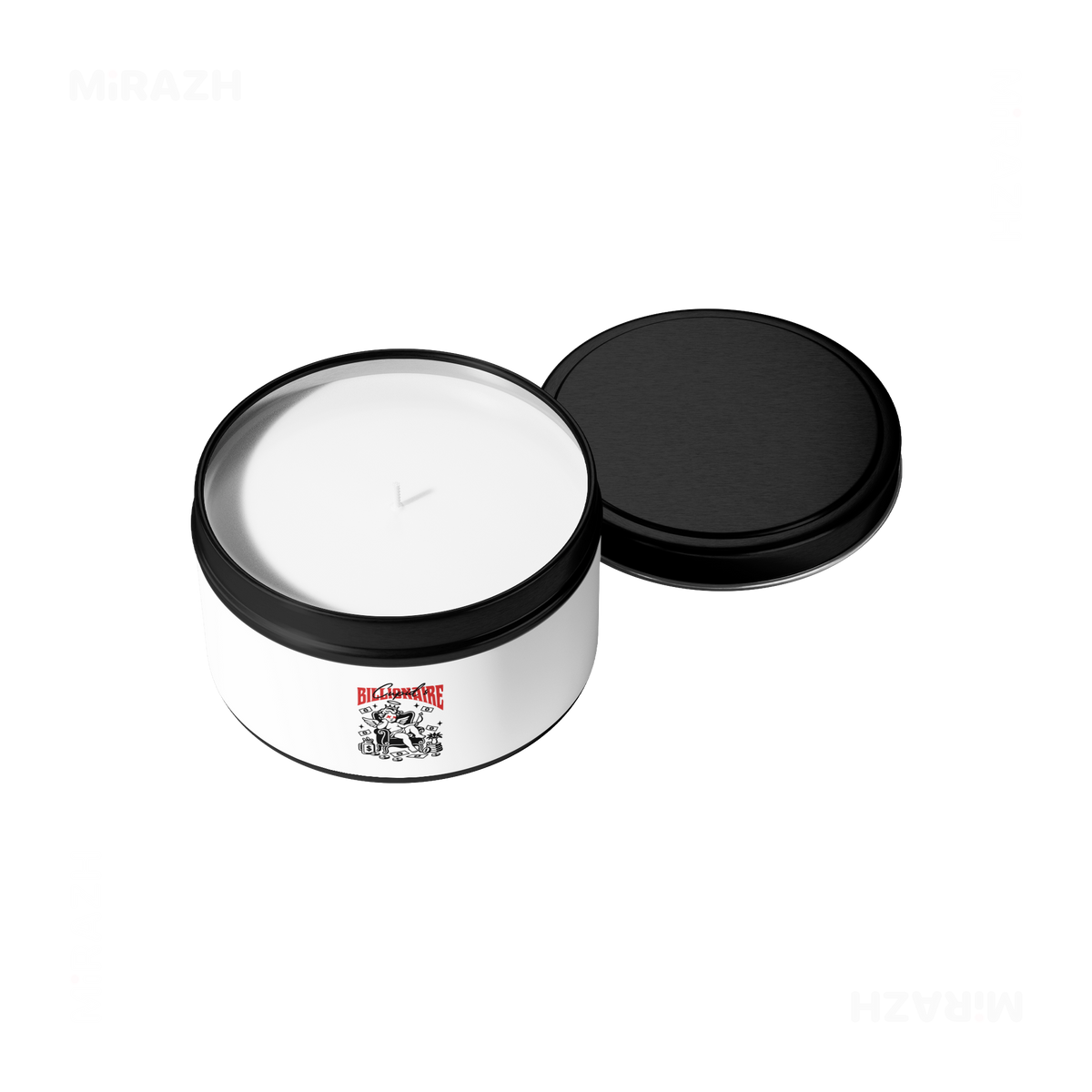 CupidCashThrone Tin Candle 05 Black