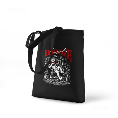 CupidCashThrone Tote Bags 01 Black