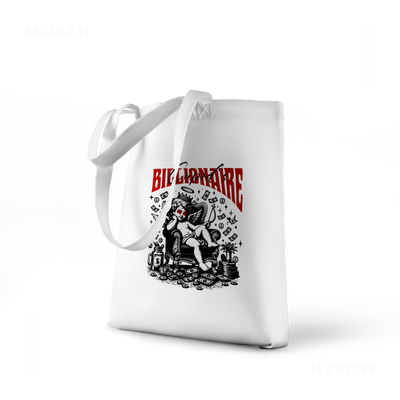 CupidCashThrone Tote Bags 01 White