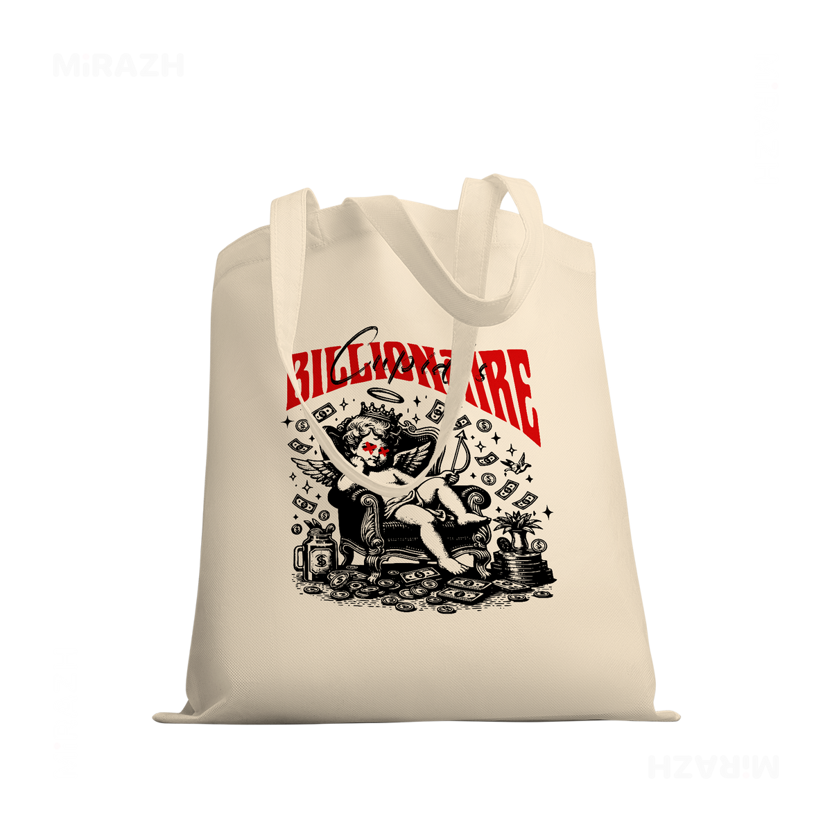 CupidCashThrone Tote Bags 03 Natural