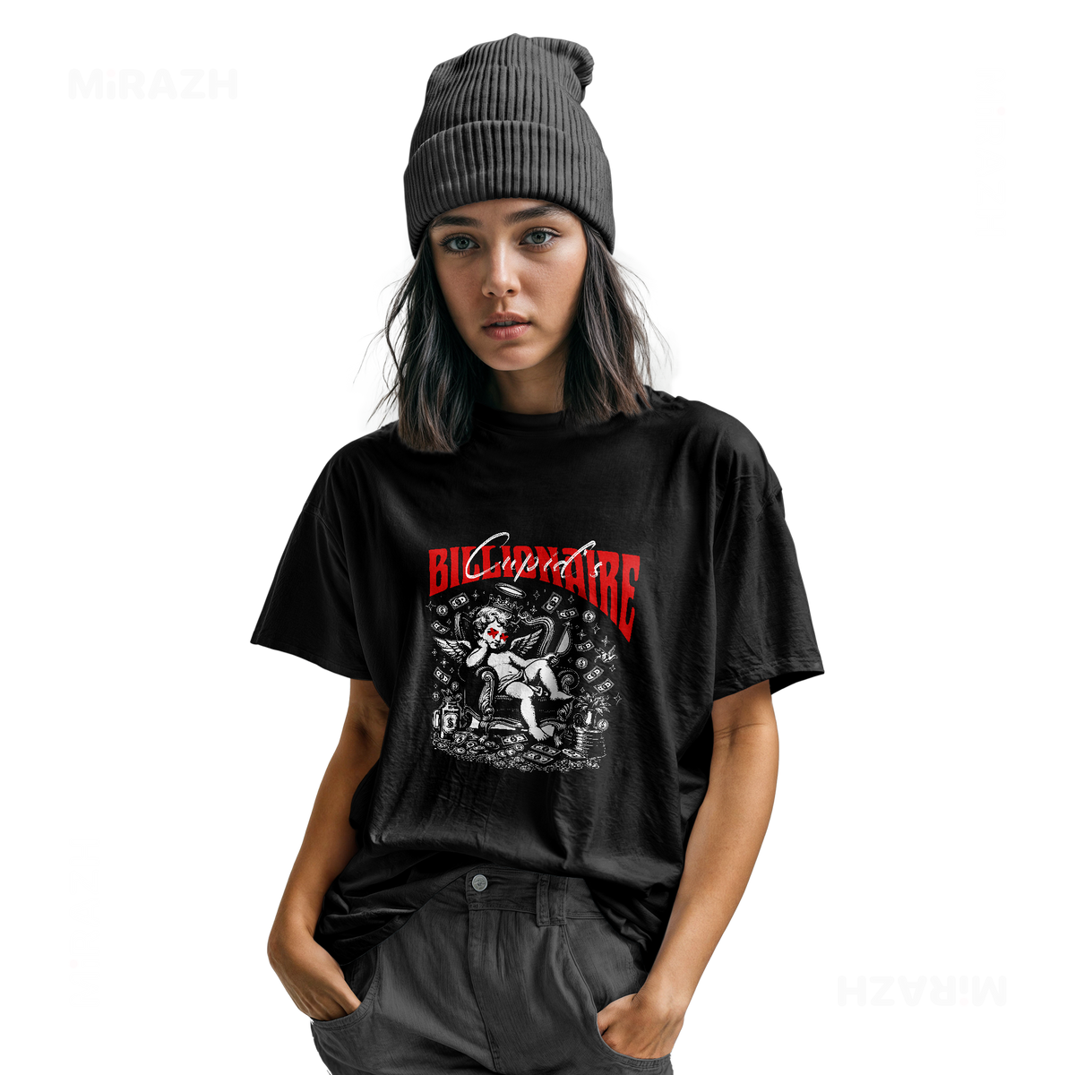 CupidCashThrone Youth T Shirt 04 Black