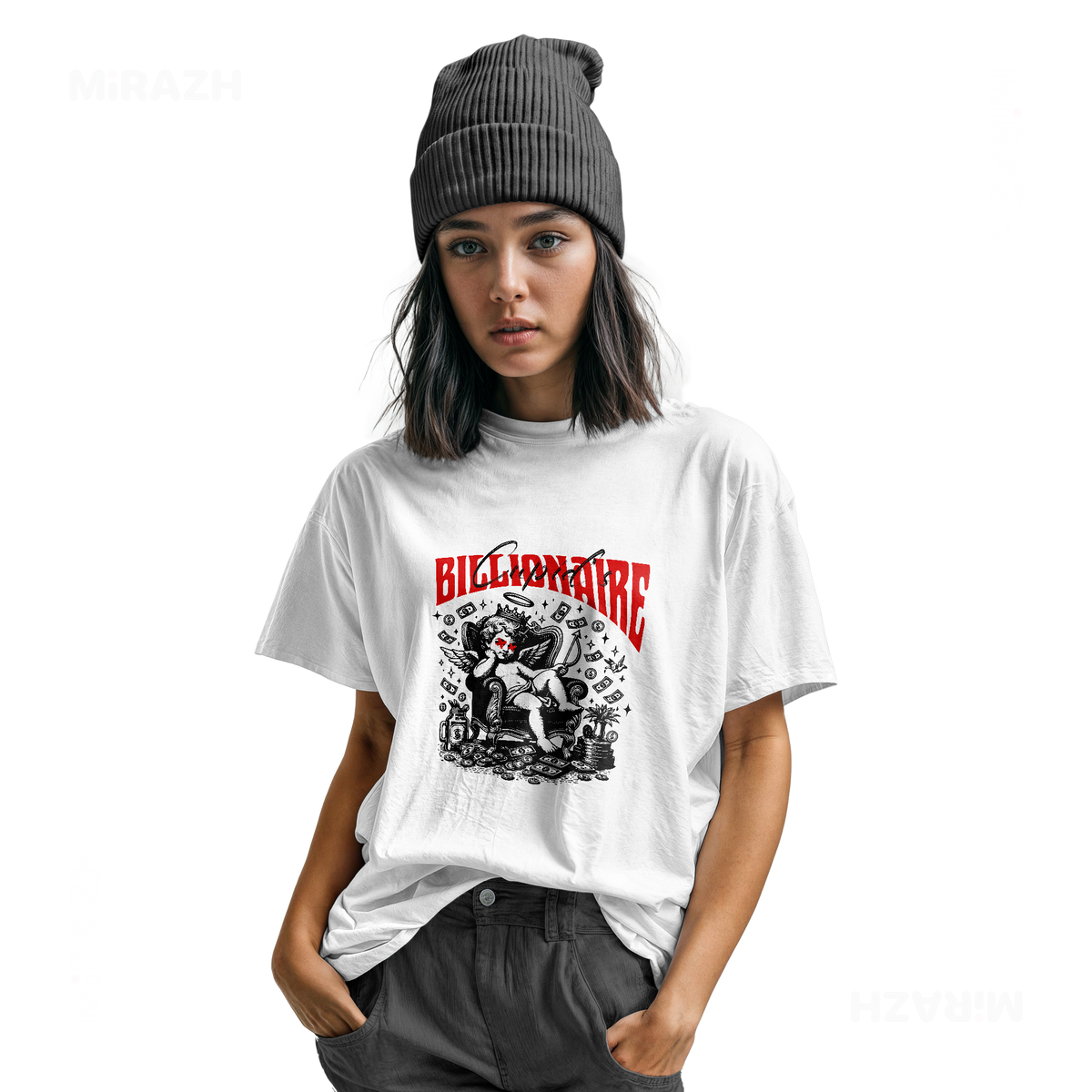 CupidCashThrone Youth T Shirt 04 White
