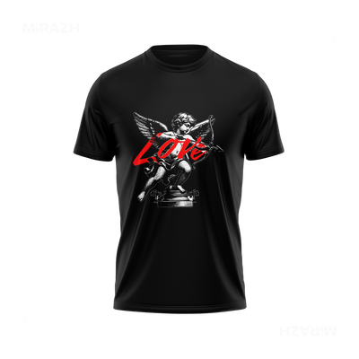 CupidLoveStruck Adult T Shirt 01 Black