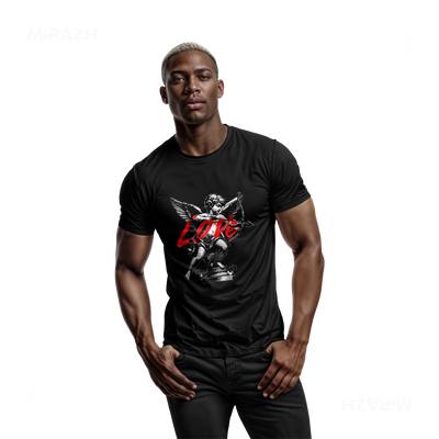 CupidLoveStruck Adult T Shirt 02 Black