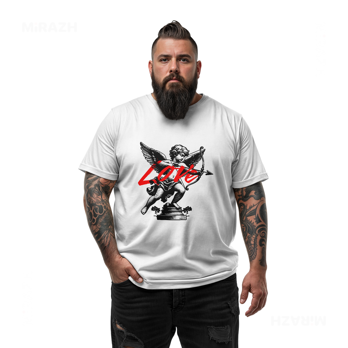 CupidLoveStruck Adult T Shirt 05 White
