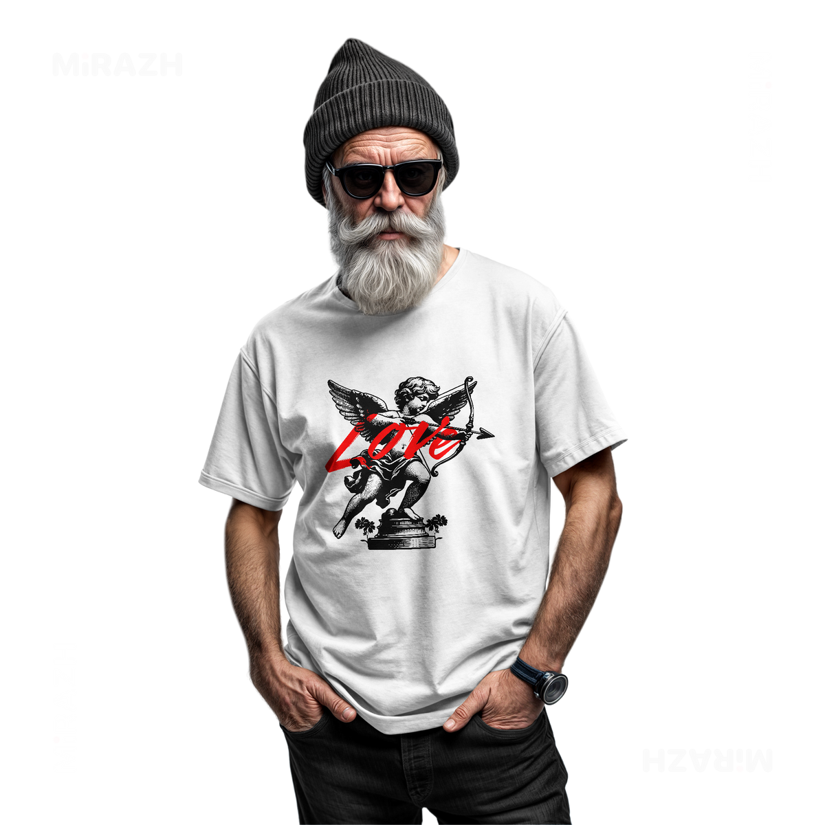 CupidLoveStruck Adult T Shirt 06 White