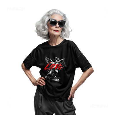 CupidLoveStruck Adult T Shirt 07 Black