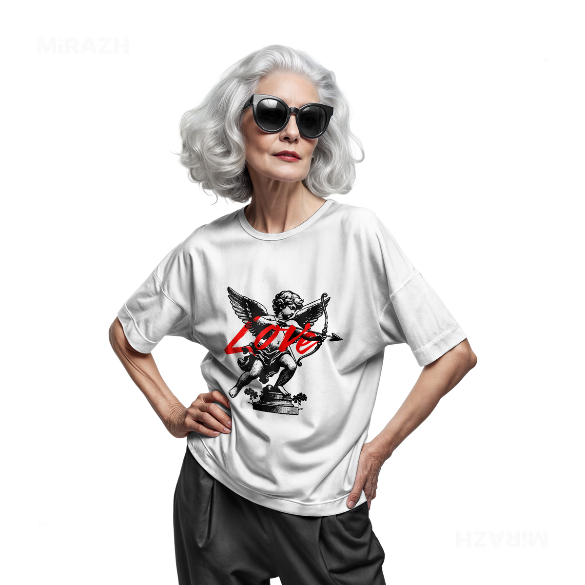 CupidLoveStruck Adult T Shirt 07 White