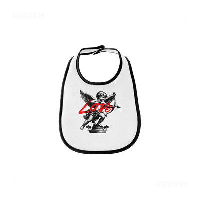 CupidLoveStruck Baby Bibs 01 White Black
