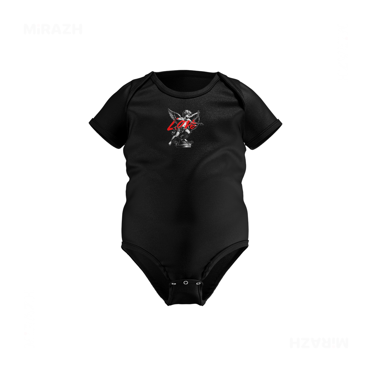 CupidLoveStruck Baby Onesies 01 Black