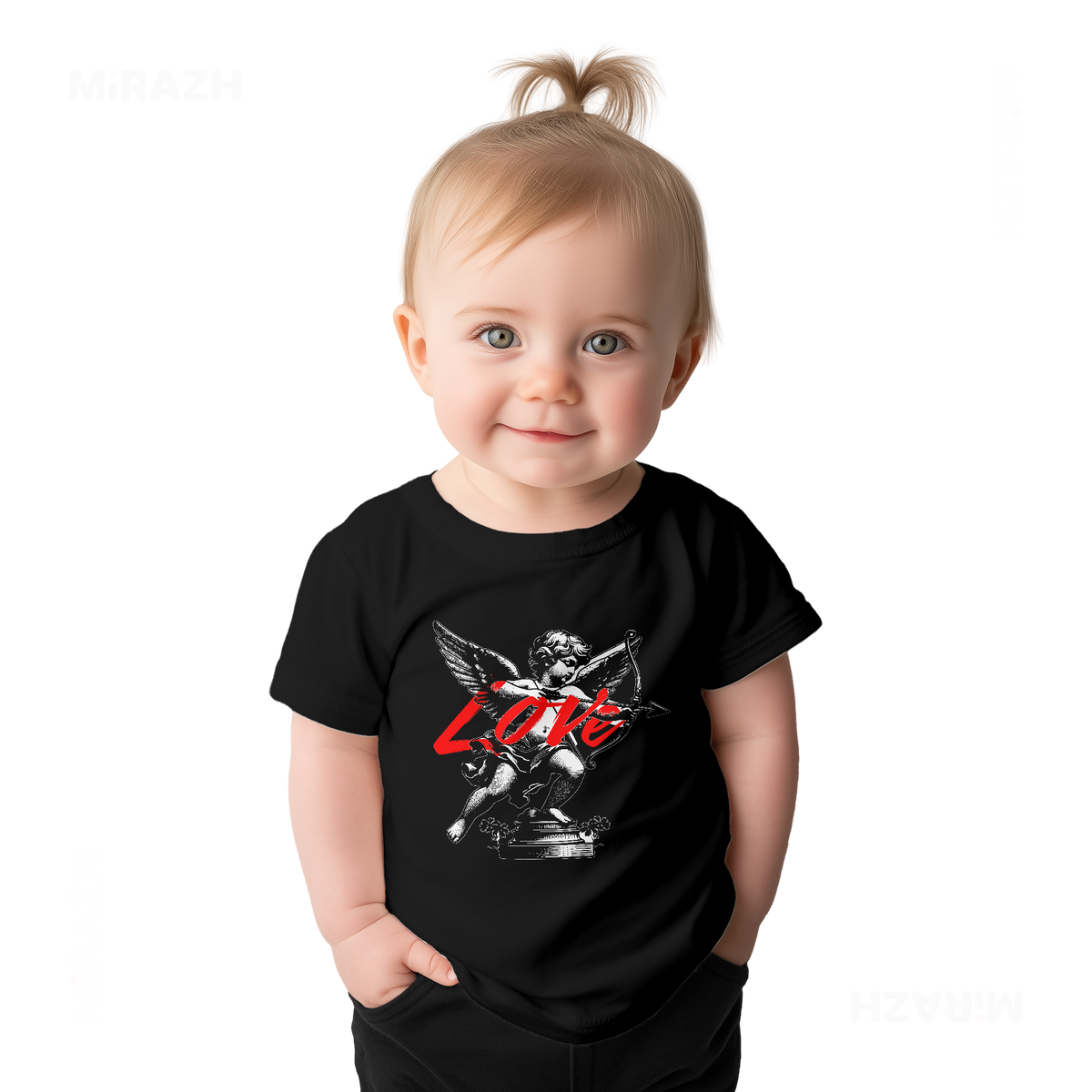 CupidLoveStruck Baby T Shirt 02 Black