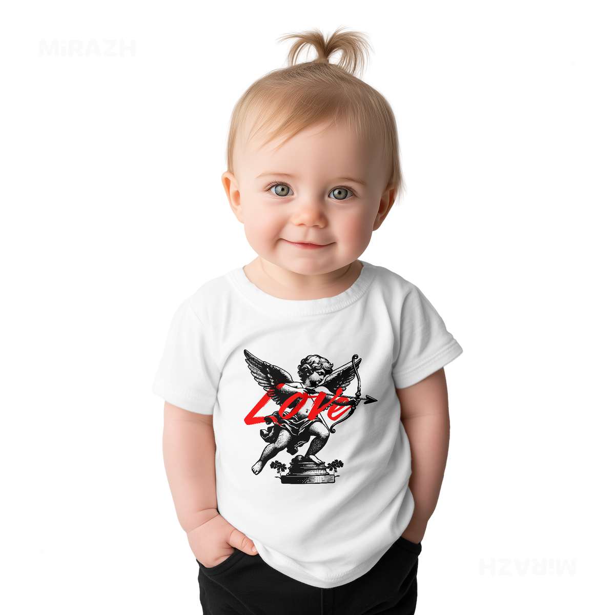 CupidLoveStruck Baby T Shirt 02 White