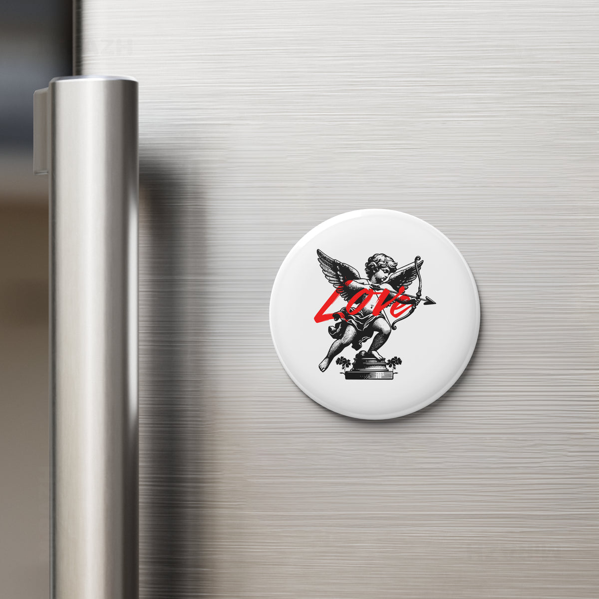 CupidLoveStruck Button Magnet 02 Round